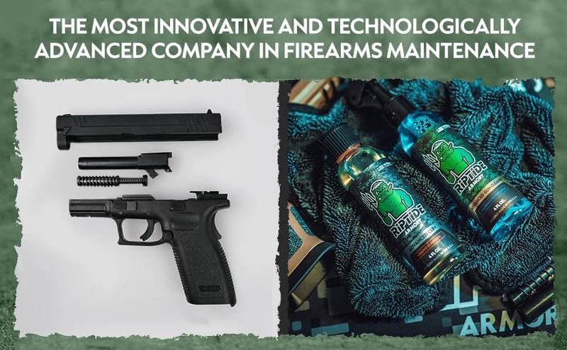 Riptide Armory Advanced Gun Cleaner & CLP+ Graphene 2 Step Kit - Clean, Lube, Protect Long-Lasting Formula - Nano Coat Technology - Veteran Founded & Formulated by Former US Navy Seal - Image 1